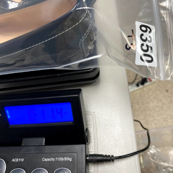 TOD'S Women Black Patent Leather Penny Slip On Loafers Rubber Pebbling Size 7.5 - Picture 11 of 11